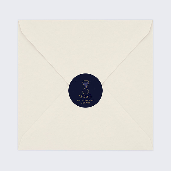 Stickers vœux entreprise Sablier Après 4