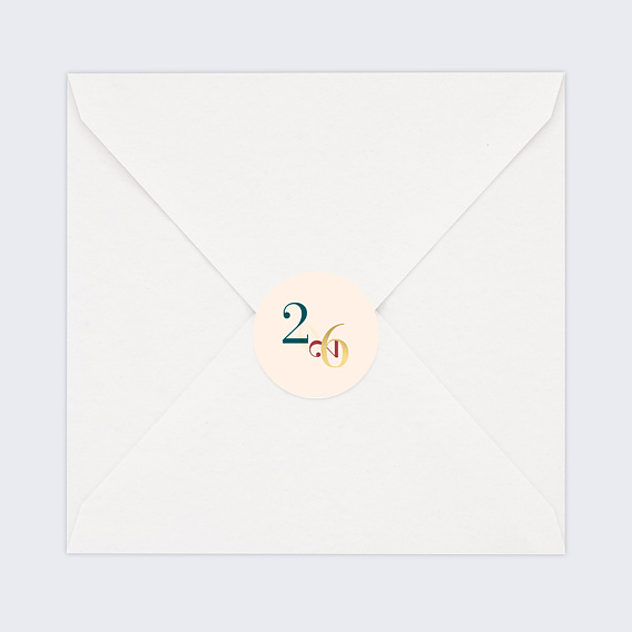 Stickers vœux entreprise Couleurs  Après 4