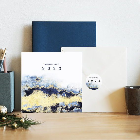 Stickers vœux entreprise Feldspath Après 4