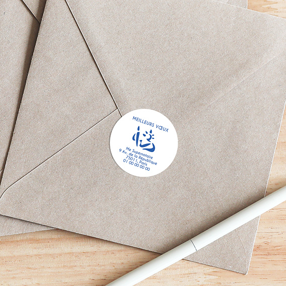 Stickers vœux entreprise Notaire Après 4