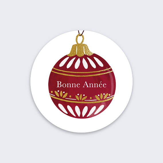 Stickers Voeux  Boule de Noël