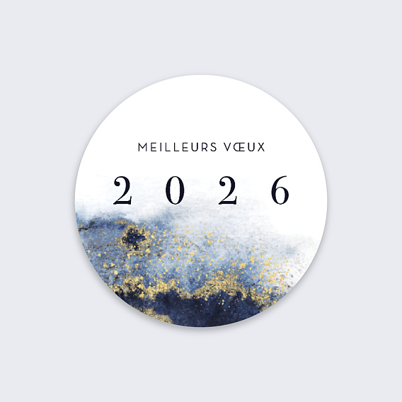 Stickers vœux entreprise Feldspath Recto