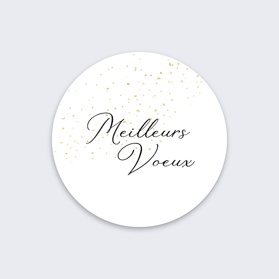 Stickers Voeux Paillette