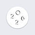 Stickers Voeux  Grand Chiffre Noir