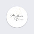 Stickers Voeux Entreprise Paillette Recto