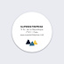 Stickers Voeux Entreprise Petits Triangles Recto