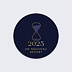 Stickers Voeux Entreprise Sablier Recto