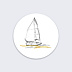 Stickers Voeux Entreprise Voilier Recto