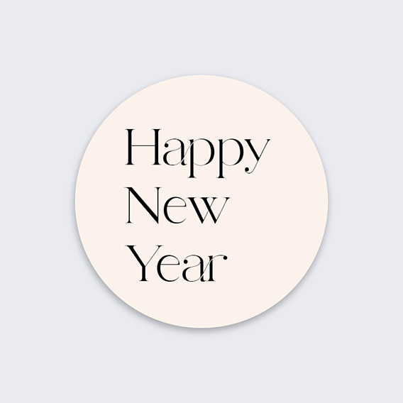 Stickers vœux entreprise Vogue Recto