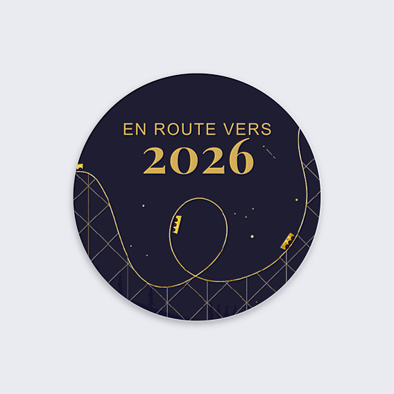 Stickers Voeux Montagnes Russes