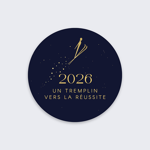 Stickers vœux entreprise Tremplin Recto