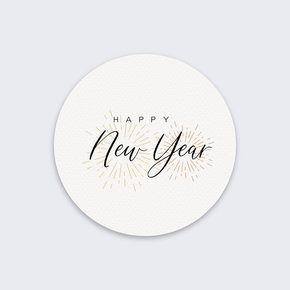 Stickers vœux entreprise Joyeuses Explosions Recto