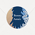 Stickers Voeux Sapin Pointillisme