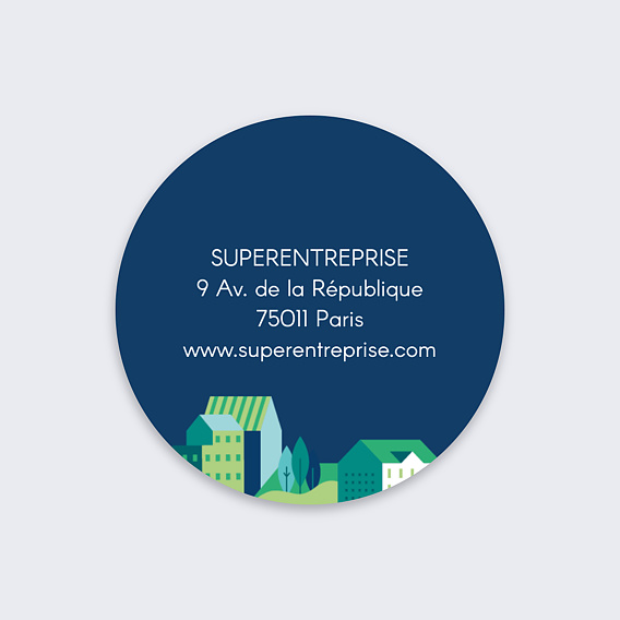 Stickers vœux entreprise Avenir Recto