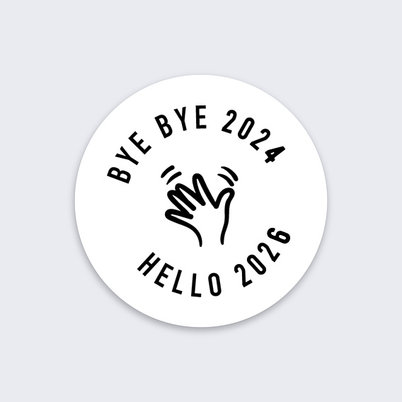 Stickers Voeux  Bye bye