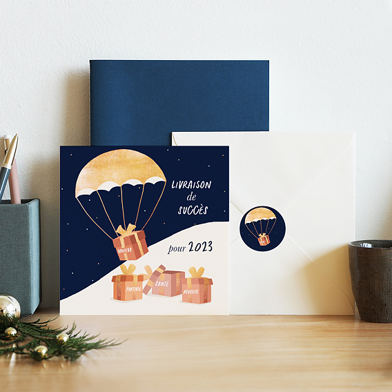 Stickers vœux entreprise Jolis Cadeaux Après 4