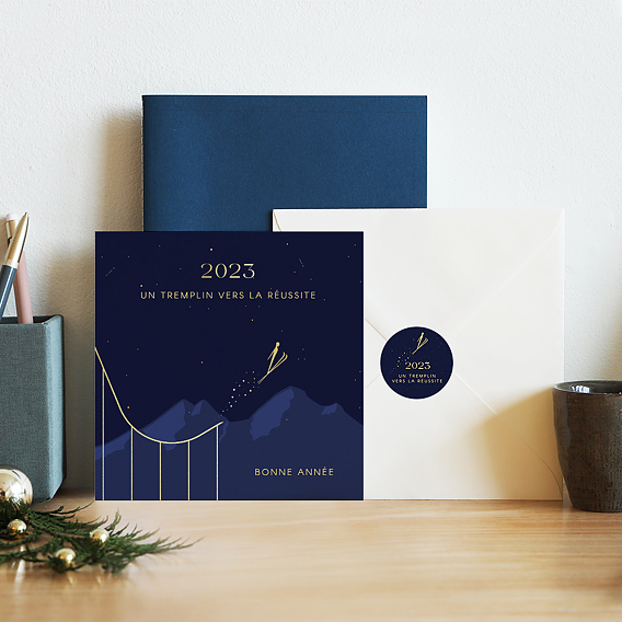 Stickers vœux entreprise Tremplin Après 4