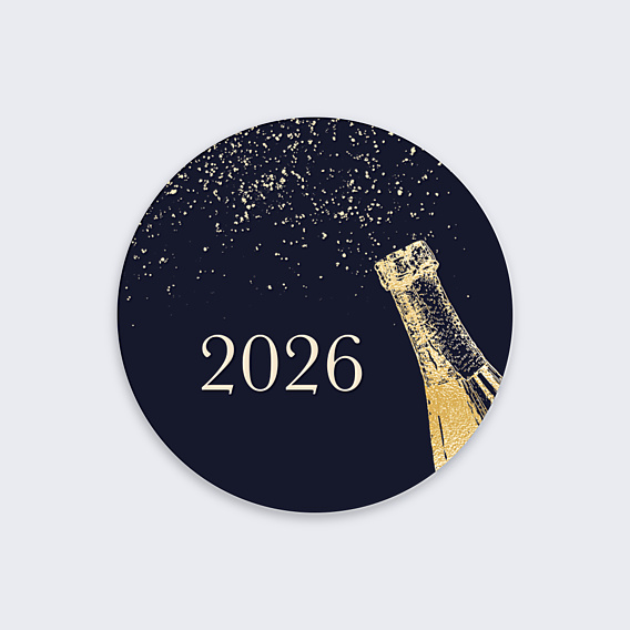 Stickers Voeux Bulles Fraîches