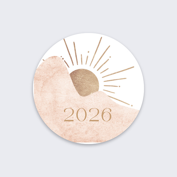 Stickers vœux entreprise Aube Recto