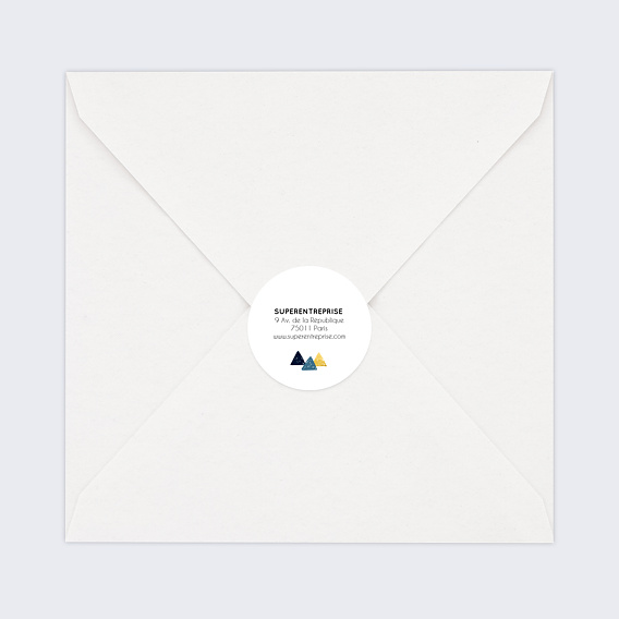 Stickers Voeux  Petits Triangles