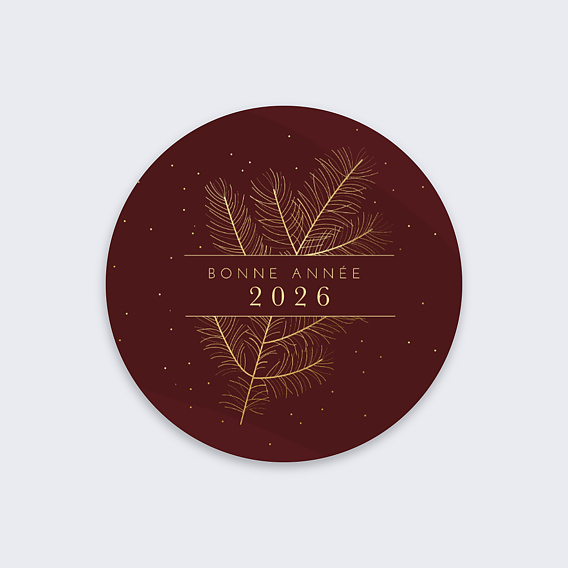 Stickers Voeux  Bandeau Branchage