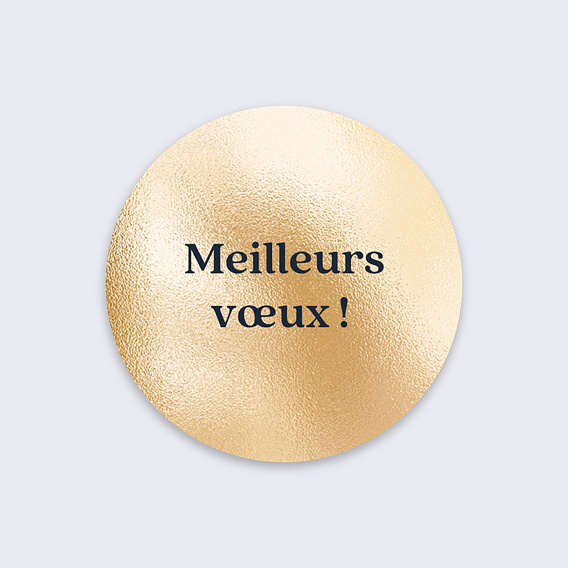 Stickers vœux entreprise Voir Loin Recto