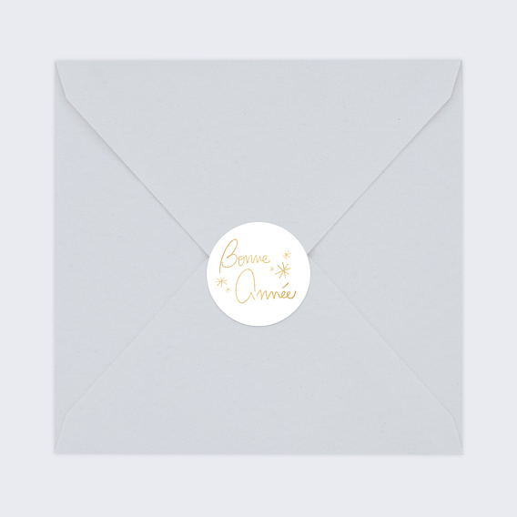 Stickers vœux entreprise Souhait Festif Après 3