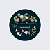 Stickers Voeux Entreprise Année Florissante Après 1