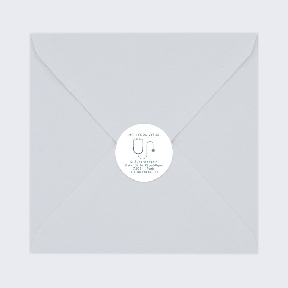 Stickers vœux entreprise Médecin Après 3