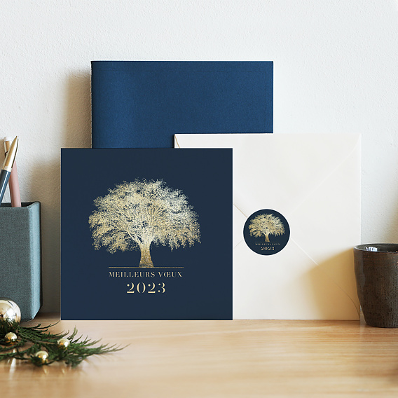 Stickers Voeux Arbre