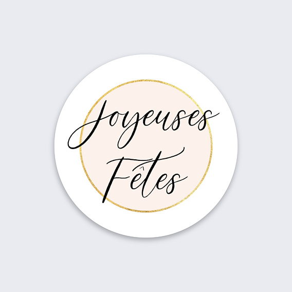 Stickers vœux entreprise Frame Recto