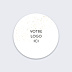 Stickers Voeux Paillette Logo