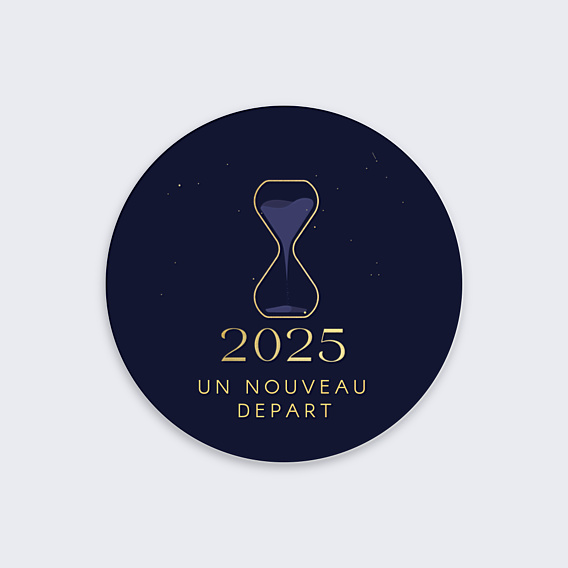 Stickers Voeux Sablier