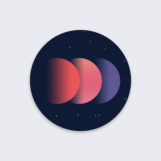 Stickers Voeux  Cosmos