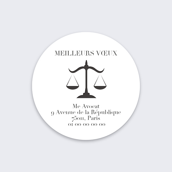 Stickers Voeux Avocat