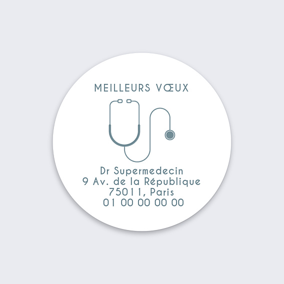 Stickers Voeux  Médecin