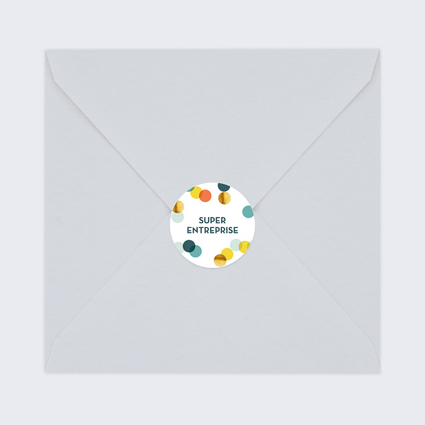 Stickers Voeux Confettis Chic