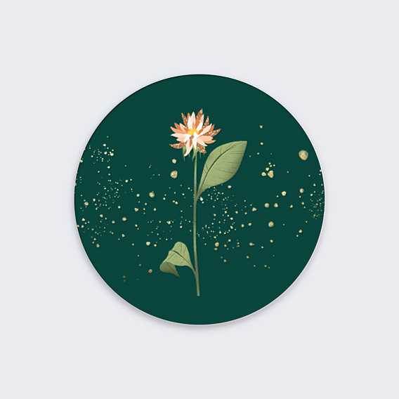 Stickers Voeux Cycle Floraison
