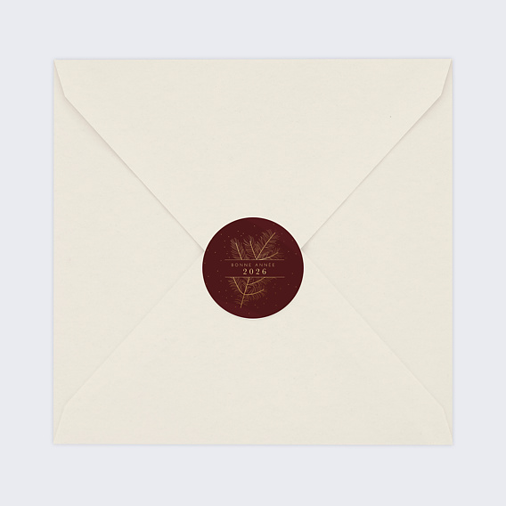 Stickers Voeux  Bandeau Branchage