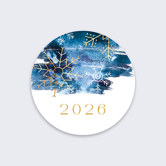 Stickers Voeux Flocons