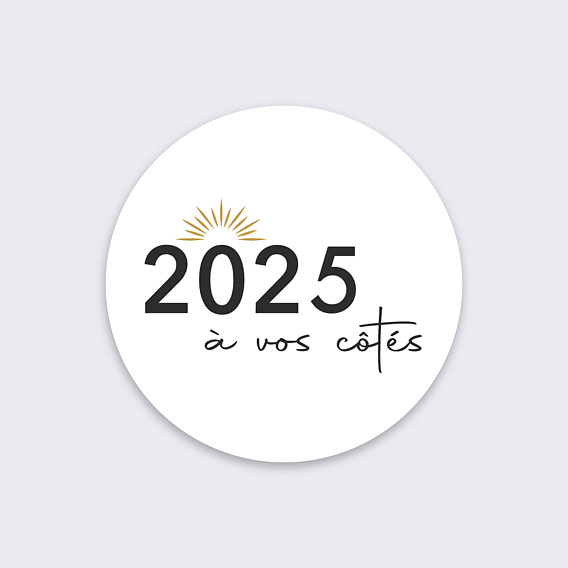 Stickers Voeux Une Année à Vos Côtés