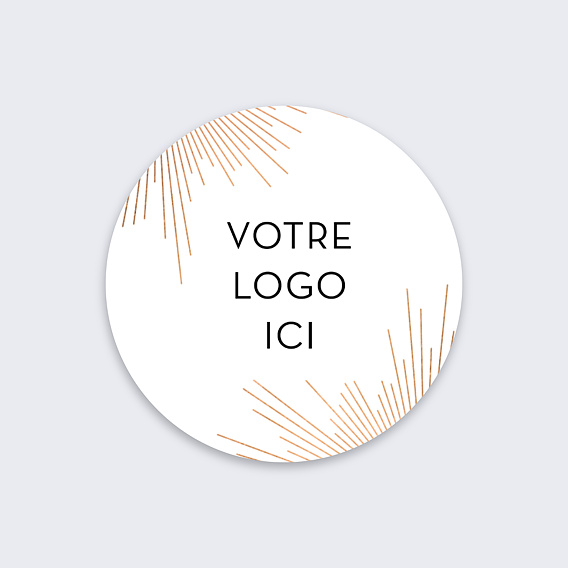 Stickers vœux entreprise Logo Recto