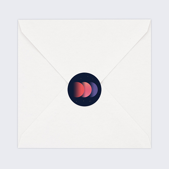 Stickers Voeux  Cosmos