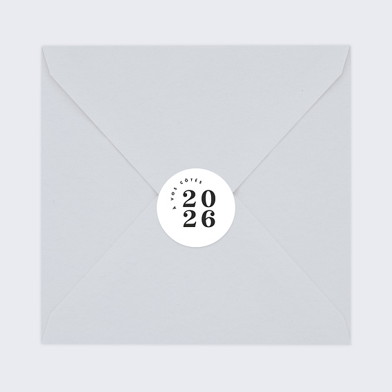 Stickers vœux entreprise À Vos Côtés Après 4