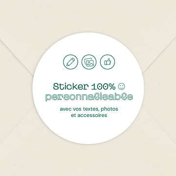 Stickers Voeux Entreprise 100% Personnalisable