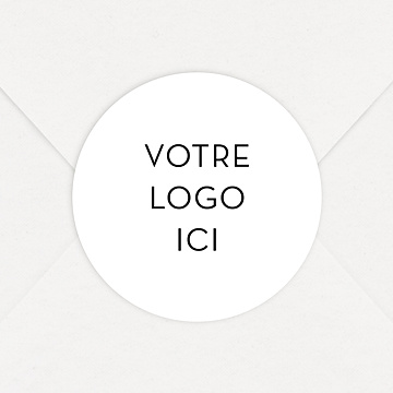 Stickers Voeux Entreprise Logo 100% Personnalisable 