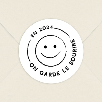 Stickers Voeux Entreprise Smile