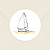 Stickers Voeux Voilier