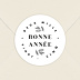 Stickers Voeux Entreprise Bonne Année Houx