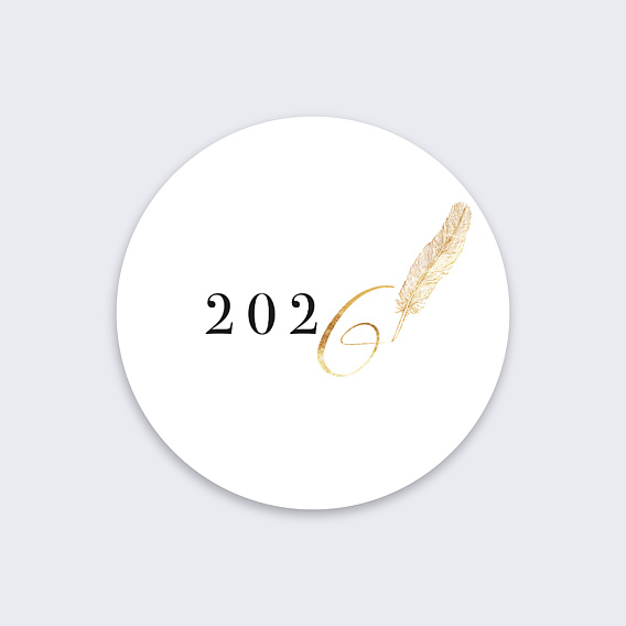 Stickers vœux entreprise À Nous d’Écrire Recto